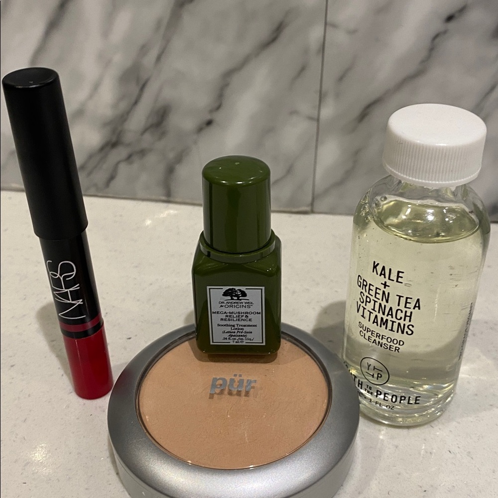 NARS Mini Satin Lip Pencil - Vibrant Luxembourg Red cleanser pur powder origins